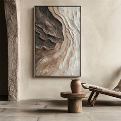 Natural Canyon – 3D Abstract Nature-Inspired Canvas Painting for Living Rooms