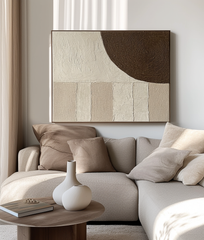 Silent Waves Wall Art-Modern Abstract Wall Art: Textured – Textured Seascape Wall Art