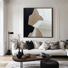 Harmony of Forms-Modern Abstract Geometric Textured Wall Art – Textured Geometric Wall Art