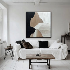 Harmony of Forms-Modern Abstract Geometric Textured Wall Art – Textured Geometric Wall Art
