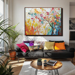 Blooming Essence – Textured Floral Oil Painting