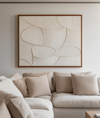 Whispered Forms – Wabi-Sabi Textured Abstract Wall Art