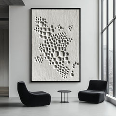 Cellular Drift – Wabi-Sabi Textured Wall Art