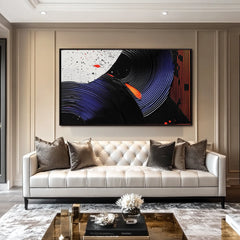 Cosmic Flow – Textured Abstract Wall Art