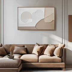 Tranquil Forms – Textured Geometric Wall Art