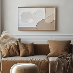 Tranquil Forms – Textured Geometric Wall Art