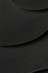 Black Wave – Modern Monochrome Abstract Painting for Interior Decor