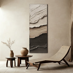 Harmony in Motion – Abstract Textured Oil Painting on Canvas for Modern Interiors