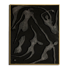 Fluid Silhouettes: Abstract Art – Textured Abstract Wall Art