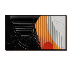 Rhythmic Curves: Abstract Flow – Textured Abstract Wall Art
