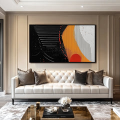 Rhythmic Curves: Abstract Flow – Textured Abstract Wall Art