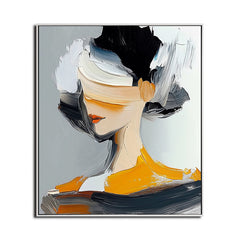 Abstract Portrait: Bold Strokes – Portrait Oil Painting