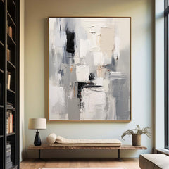 Urban Essence: Abstract Layers – Wabi-Sabi Textured Wall Art