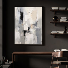 Urban Essence: Abstract Layers – Wabi-Sabi Textured Wall Art
