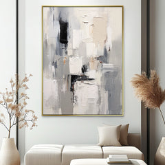 Urban Essence: Abstract Layers – Wabi-Sabi Textured Wall Art