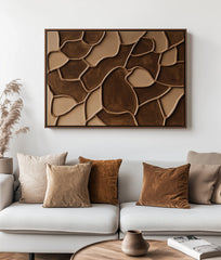Stone Mosaic – Textured Geometric Wall Art