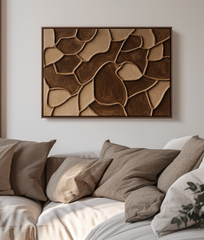 Stone Mosaic – Textured Geometric Wall Art