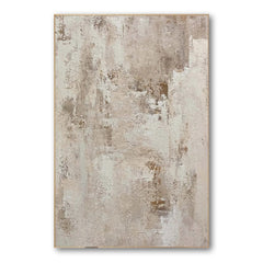 Earthy Serenity – Textured Abstract Neutral Tones Oil Painting, Modern Wall Art