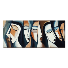 Harmonized Reflections-Abstract Multi – Figurative Wall Art