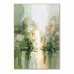 Beyond the Mist – Textured Abstract Wall Art hand-painted wall art