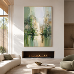 Beyond the Mist – Textured Abstract Wall Art
