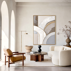 Gentle Arches – Neutral Abstract Textured Wall Art