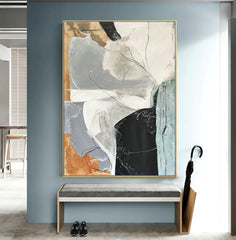 Benedictine – Original Textured Abstract Painting for Contemporary Home Decor