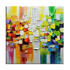 Colored Patches – Textured Abstract Wall Art