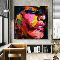 Extasy – Vibrant Abstract Portrait: A Burst of Colorful Expressions