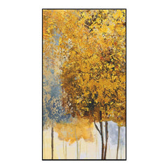 Golden Fall – Textured Landscape Oil Painting
