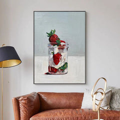 Jar of Strawberries – Abstract Wall Art