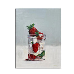 Jar of Strawberries – Abstract Wall Art