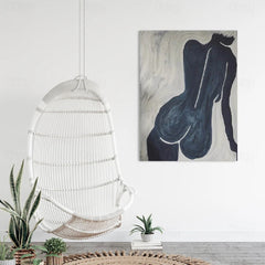 Large Abstract Nude Figure Canvas Art – Modern Minimalist Painting