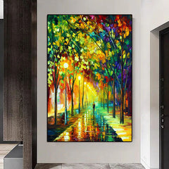 Midnight in Seoul – Landscape Oil Painting