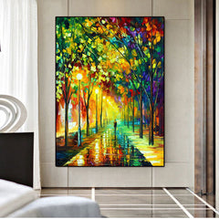 Midnight in Seoul – Landscape Oil Painting