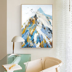 Mount Everest – Textured Landscape Oil Painting