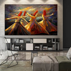 Nocturnal Dances – Turkish Whirling Dervish Wall Art