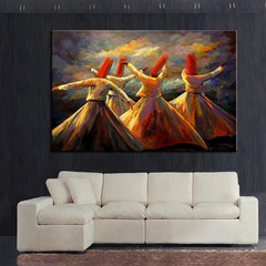 Nocturnal Dances – Turkish Whirling Dervish Wall Art