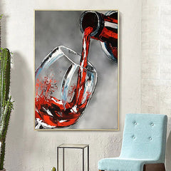 Pouring Wine – Abstract Wall Art