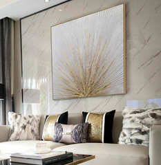 Sunbeam Fountain – Textured Abstract Wall Art