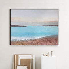 The Caspian Sea – Textured Seascape Oil Painting