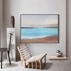 The Caspian Sea – Textured Seascape Oil Painting
