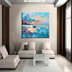 The Ocean of Paint – Textured Seascape Oil Painting