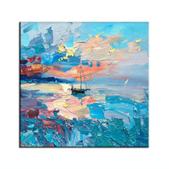 The Ocean of Paint – Textured Seascape Oil Painting