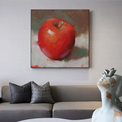 The Red Apple – Abstract Wall Art
