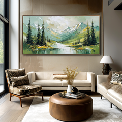 Valley Serenity – Textured Landscape Wall Art