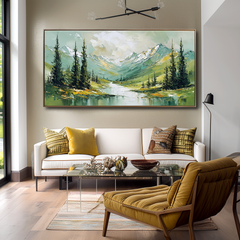 Valley Serenity – Textured Landscape Wall Art