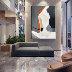 Waiting for You – Abstract Figurative Oil Painting on Canvas for Modern Wall Decor