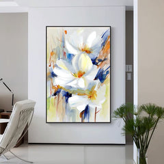 Amaryllis – Vibrant Floral Watercolor Painting for Elegant Interiors