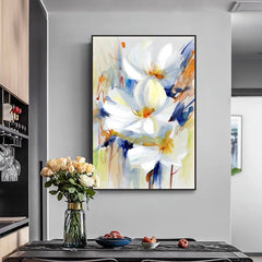Amaryllis – Vibrant Floral Watercolor Painting for Elegant Interiors